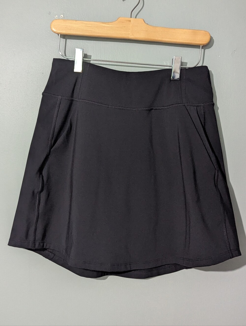 Lole Women's Black High Waisted Athletic Step Up Skort Sporty Chic
